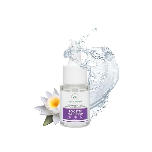 Image of Wise & Secrets Niacinamide Face Serum 10ml Vitamin B5 & White Waterlily Extract,Skin Brightening, Hydration & Pigmentation Control Reduces Dark Spots Fine Lines & Pores Lightweight Serum for All Skin