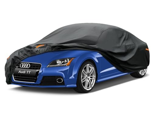 Kayme Funda de coche de 7 capas personalizada para Audi TT (1998-2024), impermeable, para todo tipo de clima, protección UV contra la lluvia, el sol, cubierta completa para exteriores.