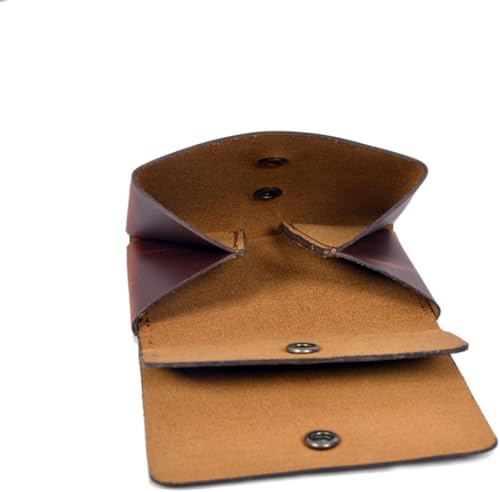 Handcrafted Leather Wallet – Double Pouch, Slim Design | Minimalist Front Pocket Wallet for Men & Women | Canadian Brand | Classic Rectangular Card Holder, Money Organizer, ID Case (Midnight Oak)4