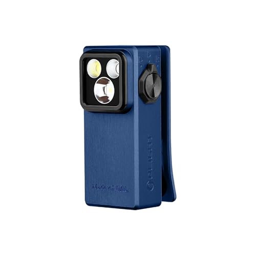 OLIGHT(オーライト) Oclip Ultra 懐中電灯 2025年新登場 クリップ 小型 LEDランニングライト 軽量 3つの光源 530ルーメン IPX6防水 Type-C充電式 犬 散歩 ウォーキング ハイキング アウトドア 登山 点検 レジン用、ペットの尿検出 (ネイビーブルー)の商品画像（Amazon）
