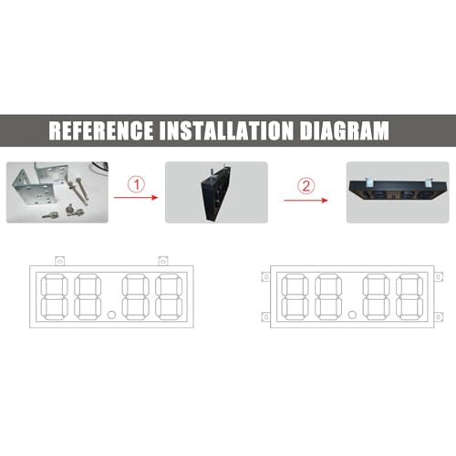 Marcador LED electrónico de fútbol 6 pulg con control remoto miniatura 5