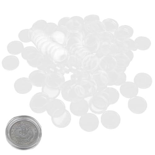 Suministros de colección de monedas cápsulas de 20 mm transparentes 200 unidades