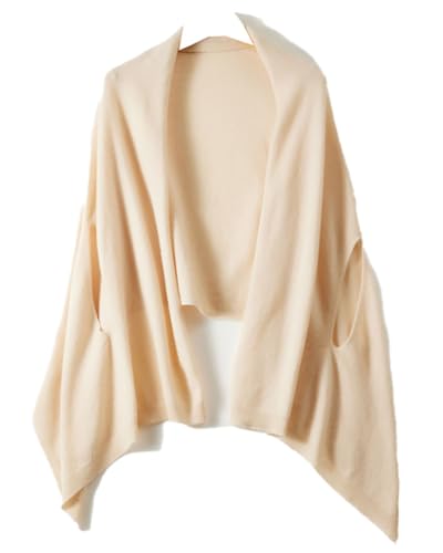 Cashmere Wrap Sweater for Women Warm Shawl Knitted Scarf with Sleeves Open Front Poncho Pashmina Shawl Wraps 2025