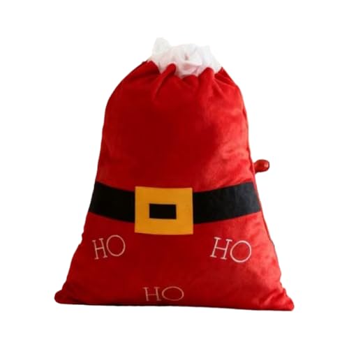 Weihnachtsmannsack, 70 x 52 cm, roter Stoff, großer Beutel mit...