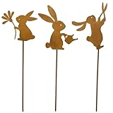 Caractéristiques du Produit:Décoration paques Effet vieilli ; les ornements de jardin en métal vieilli ont un aspect à la fois vintage et naturel. déco jardin métal rouillé Impressionnant avec son aspect naturel et intemporel, il s'intègre facilement à tous les styles de jardin, créant un point focal visuel unique.