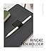Ringke Pen Holder for Apple Pencil, Journal, Notebooks, and More - 3M Self Adhesive PU Leather Durable Pen Loop with Elastic (3 PACK) - Black