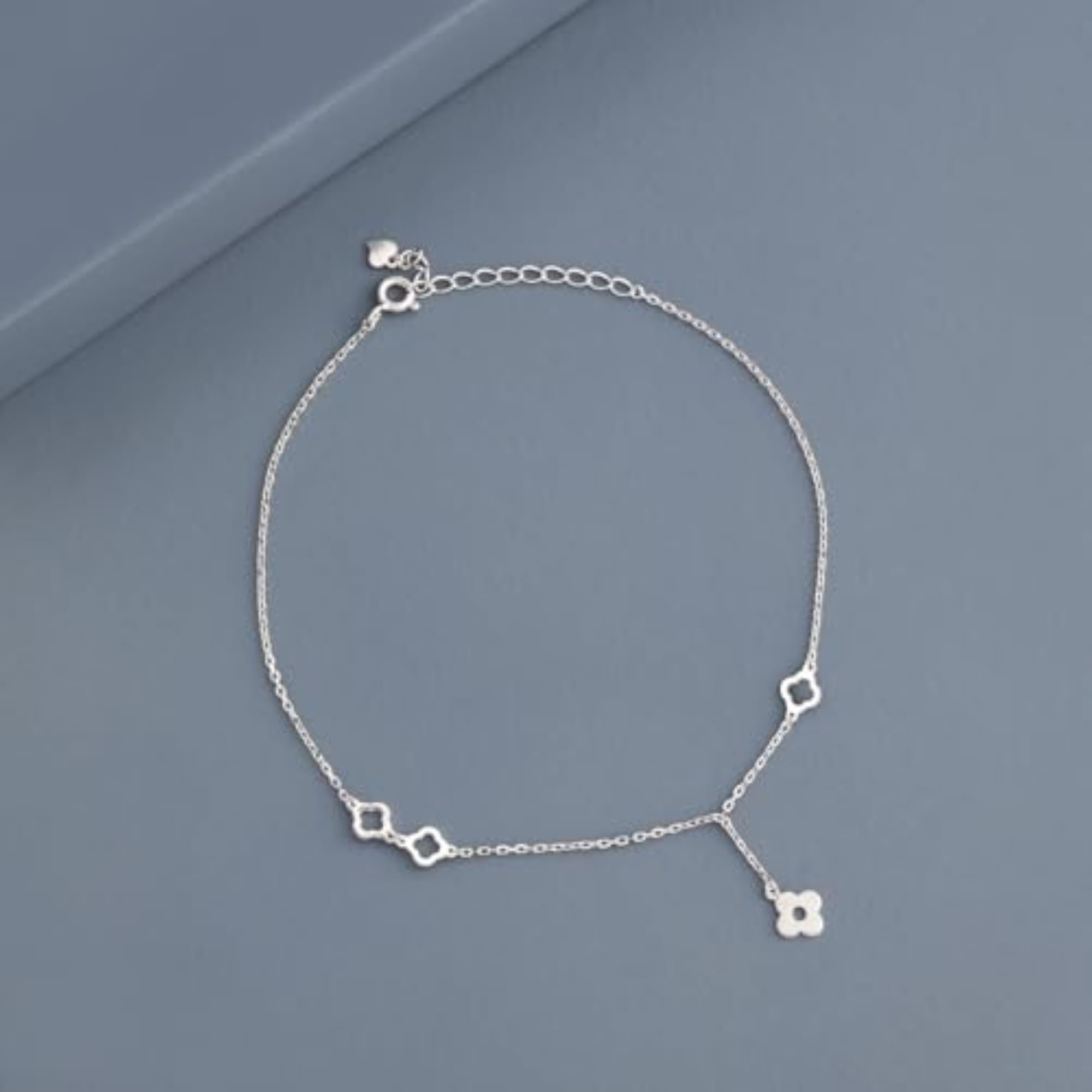 Women's Gold Plated 92.5 Silver Anklet, Elegant Occasion Wear