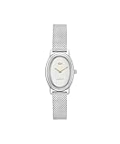 Lacoste Parisienne Women's 2H Watch – Oval Case, Fluted Bezel, Quartz Movement, Mesh Bracelet, Chic and Minimalist Design - Gift for Her