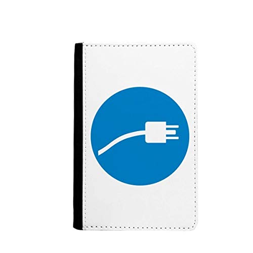 Étui passeport de voyage bleu et multicolore avec câble de charge inclus