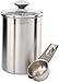 Kitchen Canister Set - Airtight Stainless Steel Canisters with Glass Lids - Organization Containers for Kitchen - Ideal for Dry Food, Flour, Sugar, Coffee, Rice, Tea & Pantry Storage (8 PCS Large)