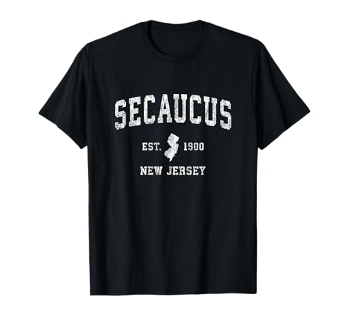 Secaucus New Jersey NJ Vintage Athletic Sports Design T-Shirt Secaucus New Jersey NJ Vintage Athletic Sports Design T-Shirt