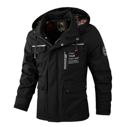 Men Jacket Spring Autumn Windbreaker Hooded Coat Men Outwear Clothing Waterproof Casual Jacket Men