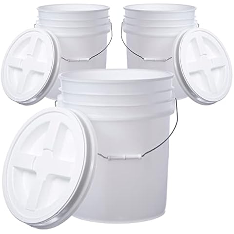 Hudson Exchange Bucket Pail Container with Gamma Seal Lid Cover