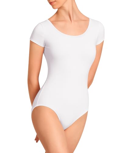 Image of Stelle Women's Ballet Leotard for Dance Scoop Neck Double Lined Bodysuit | Scoop neckline, Stretch fabric, Breathable, Comfort fit, Bodysuit, Ballet clothes, Dance class, Contemporary dance