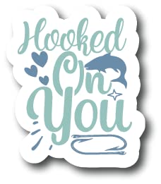 Hooked On You| Fishing |Great Gift Idea|Single |5 Inch Magnet | Made in The USA | Car Auto Tool Box RefrigeratorMagnet|MAGS10904