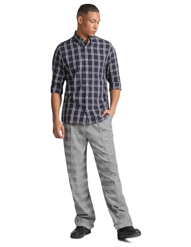 Image of Tommy Hilfiger Men's Cotton Solid Regular Fit Shirt