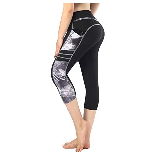 LifeSky Women Workout Leggings with Pockets | Leggings with Pockets, Plus Size Legging Zinmore Women's Capri Yoga Pants Exercise Running Workout Leggings with Pockets (Large, 1931-082)