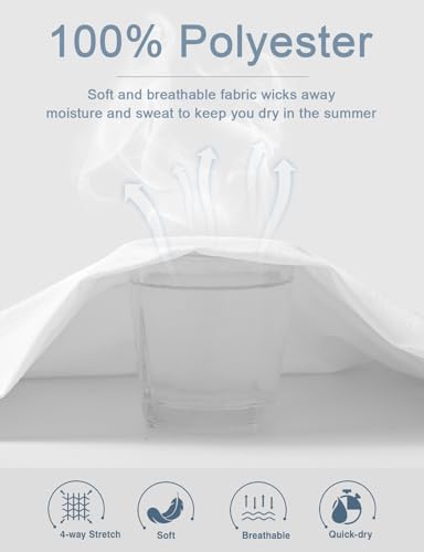 Rdruko Men's Golf Shirts Collarless Henley Dry Fit Athletic Casual Performance Blade Lightweight Polo T Shirts4