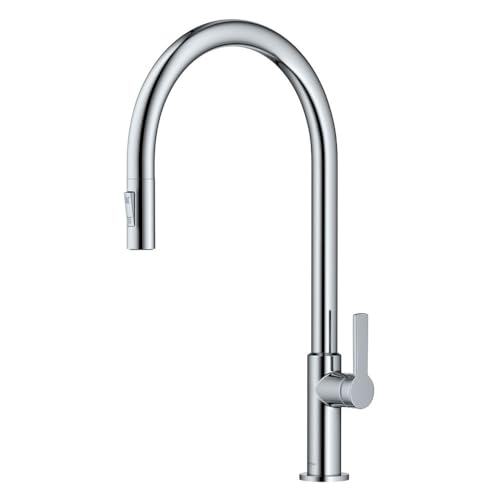 KRAUS Oletto High-Arc Single Handle Pull-Down Kitchen Faucet in Chrome, KPF-2821CH by Kraus - Used condition - US$63.29