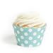 Dress My Cupcake Diamond Blue Polka Dot Cupcake Wrappers, Set of 12
