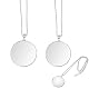 Monokel Yuemuop 2 Stück mit Kette aus Silber und Vergrößerungsglas