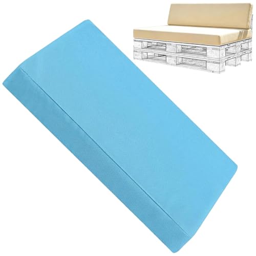 MCNDSI Funda para Sofá de Palet 120x80/120x60/120x40cm,Fundas de Repuesto para Palets Lavable con Cremallera,Protector de Cojines de Palet Base Antideslizante Respaldo en Cuña(8,Seat：60x100cm)