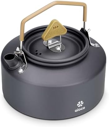 Alocs Camping Kettle - 1.1L Mini Camp Kettle - Portable Camping T...