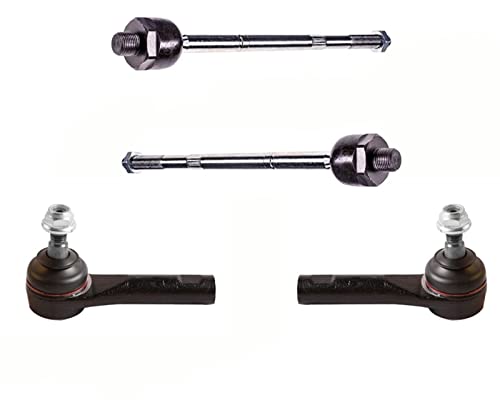 Front Inner & Outer Tie Rods Replacement Parts For 2015-2022 Ram Promaster City