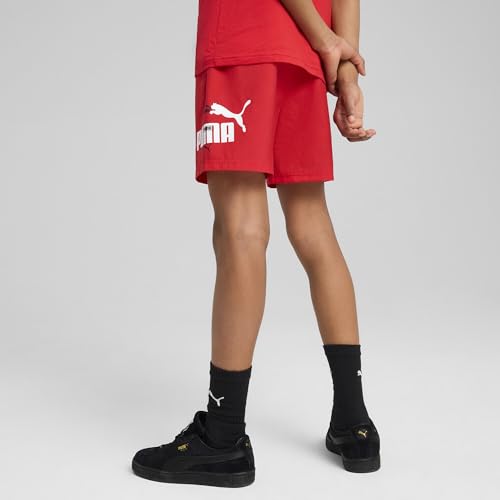 PUMA Short tissé rouge éclatant à logo distinctif taille 176 - 6
