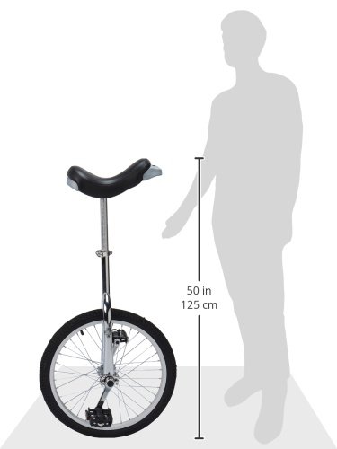 Fun 20 Inch Wheel Chrome Unicycle with Alloy Rim - Thumbnail 5