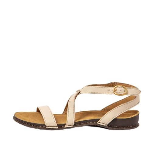 Sandale plate Femme El Naturalista N5802 chaussure ouverte cuir Panglao