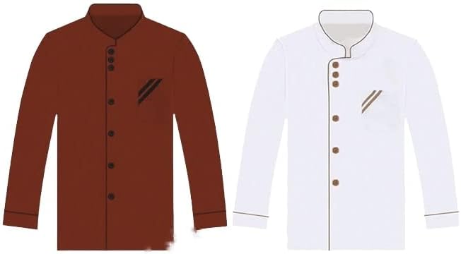 Unisex Men's Chef Coat, Chef Jacket Restaurant Kitchen Chef Uniform with (Small to 6XL size). pack of 2 (CP-09)