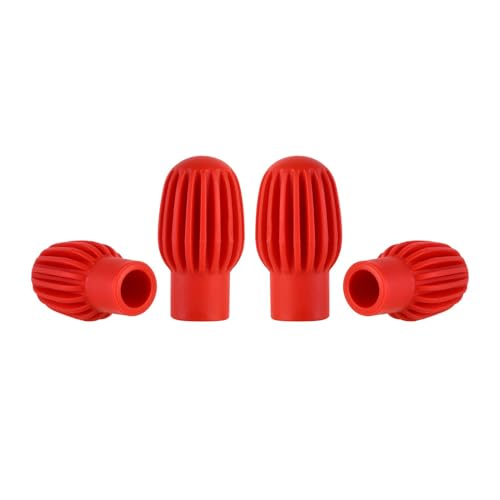 QIEIEI 4 Pieces/Pack Drum Mute Drum Dampener Silicone Drumstick Silents Practice Tip Percussions Mute Protector Replacements