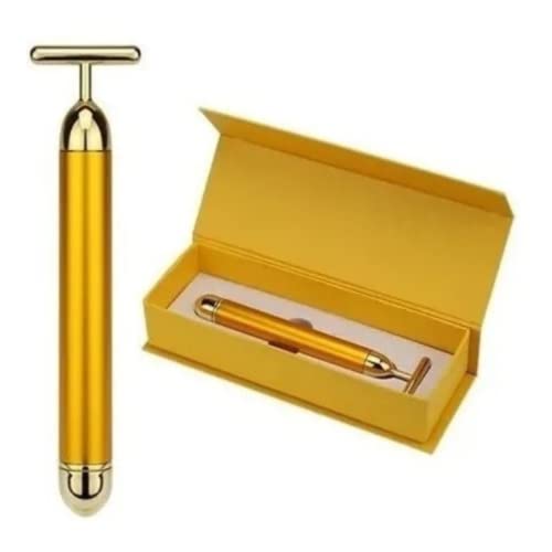 Massageador Facial Eletrico Gold 24k Harmonizacao Anti-rugas