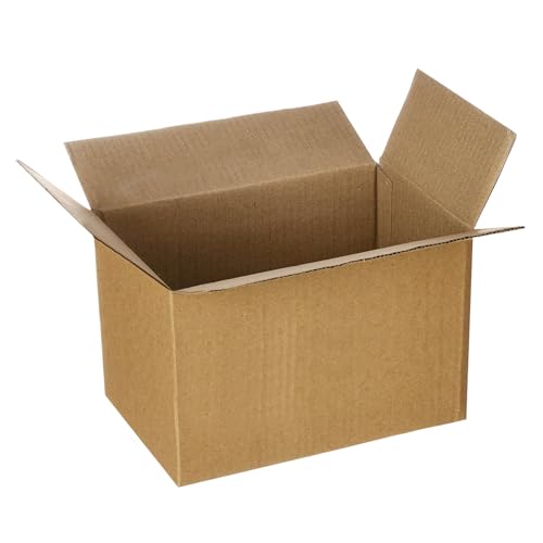 Image of BonKaso 3 Ply Corrugated Boxes for Packaging | 9 inchx6 inchx6 inch (Pack of 100) | Brown Cardboard Packing Boxes for Shipping, Moving & Storage | Carton Boxes for Courier & Goods Transportation
