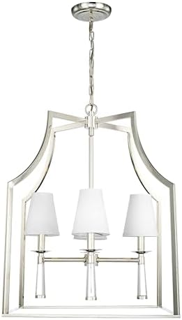Crystorama Baxter 4 Light Polished Nickel Chandelier