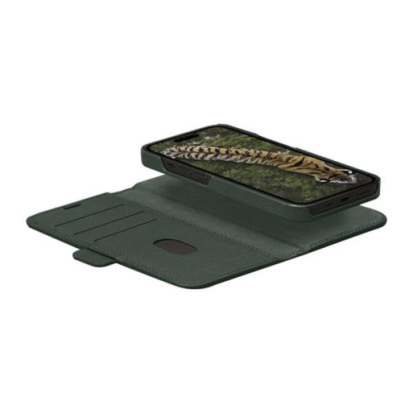dbramante1928 New York - etui z klapką na telefon komórkowy - skóra licowa - Evergreen - do Apple iPhone 15 Pro
