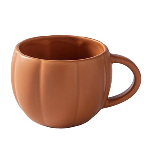 Tasse de Citrouille, Tasse à Café en Céramique en Forme de Citrouille, Tasse de Citrouille halloween,Mug Automne Pumpkin Mug Mignonne Cadeau pour Halloween,Thanksgiving Et Fournitures Fête (A)