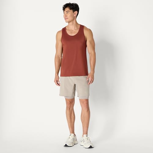 Image of Amazon Essentials Men's Quick Dry Tech Stretch Active Sleeveless Gym Tank Top Workout Shirt