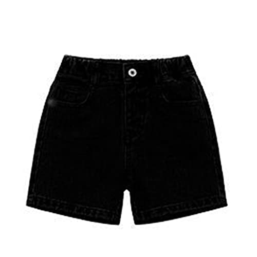 Moonker Toddler Girls Boys Baggy Jeans Shorts Solid Color Trendy Cute Summer Cotton Denim Shorts Soft Light