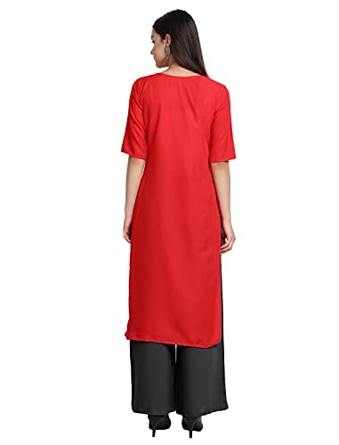 Image of Women's Crepe Straight Kurta