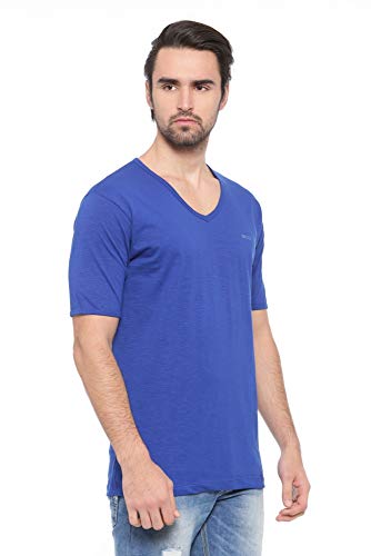 Image of SHOWOFF Men's Solid Regular T-Shirt (WTS141 RoyalBlue L)