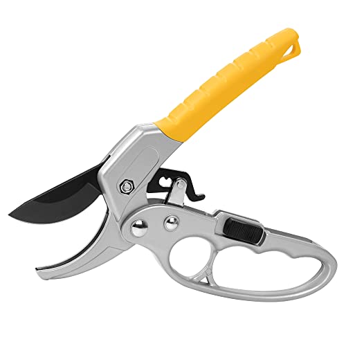 FIAWOJA Pruning Shears for Gardening Professional Garden Shears Sharp Bypass Gardening Scissors Clipers for Plants, Garden, Garden Tools Yellow