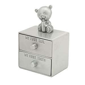 Teeth Saver Box, Tooth Box Schattige beer-vorm met 2 lades voor cadeau voor kinderen voor groei Gedenkteken voor…
