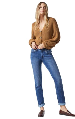 Mavi Calça jeans feminina Emma Slim Boyfriend, Supermacia média, 24W x 32L