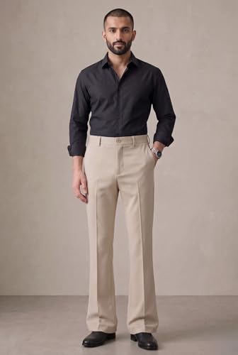 Image of Men's Trendy Bootcut Trousers - Modern Flared Fit | Premium Formal Pants