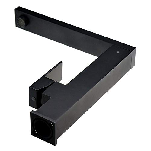 Robinet de cuisine noir mat orientable à douchette et commande unique