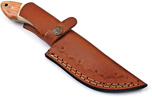 W Trading Handmade Damascus Hunting Knife | Damascus Steel Blade Hunting Skinning Knife- Best For Outdoor Camping Skinner Deer Fishing Hiking Edc Survival Knives For Men #TOP2