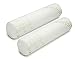 2 Pack Bamboo Cervical Neck Roll Memory Foam Pillow, Round Neck, Support for Sleeping | Bolster Pillow for Bed, Legs, Back And Yoga | 4 Inch Diameter x 17 Inches long