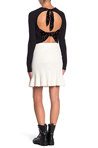 Free People Women's Solid Gold Skirt Cream Size Small2